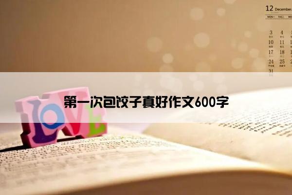 第一次包饺子真好作文600字