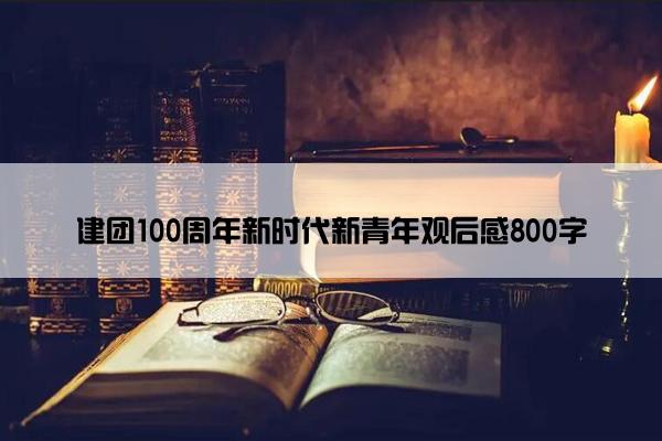 建团100周年新时代新青年观后感800字