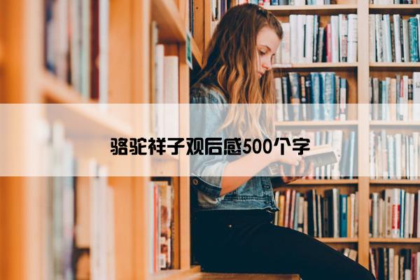 骆驼祥子观后感500个字